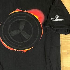 Path of Totality Eclipse 2017 Patterson Graphic Tee Black Hanes Mens Size Medium